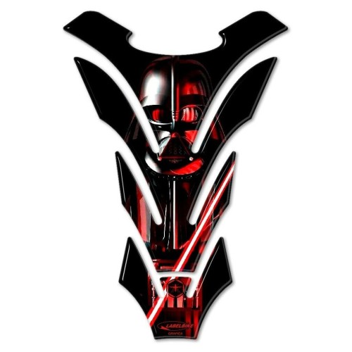 PARASERBATOIO in resina gel 3D DART VADER STAR WARS - ADESIVO PROTEZIONE MOTO
