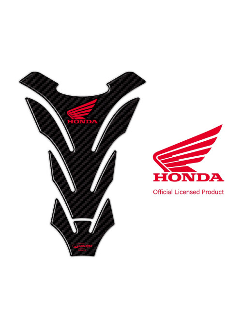 Tank protector Official Honda licence 3D resin sticker carbon red logo 2