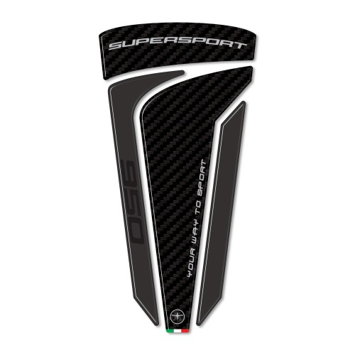 Protector de depósito de moto 3D adhesivo compatible con Ducati Supersport 950 2021-2024 2