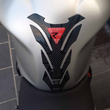 Adhesivo 3D protector depósito moto compatible con Triumph Street Triple RX 2016-17