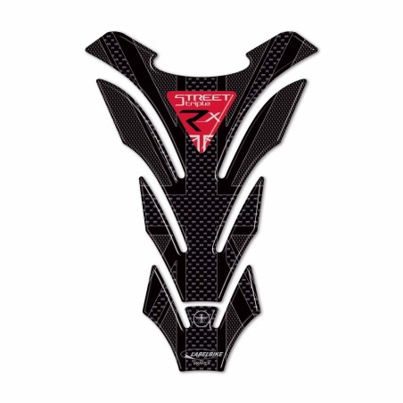 Adhesivo 3D protector depósito moto compatible con Triumph Street Triple RX 2016-17