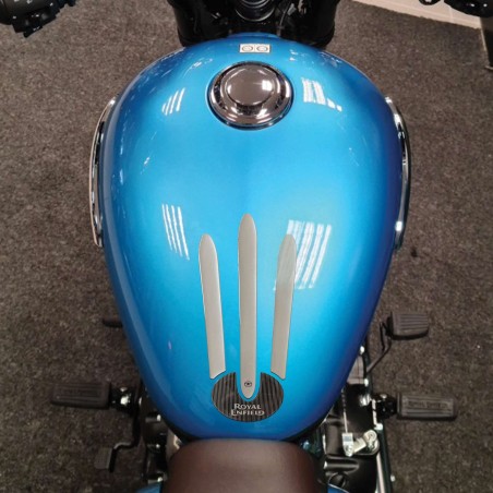 Paraserbatoio Moto Adesivo in resina gel 3D compatibile con Royal Enfield