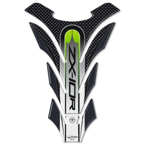 PARASERBATOIO STICKER in resina 3D SERBATOIO compatibile MOTO KAWASAKI ZX-10R