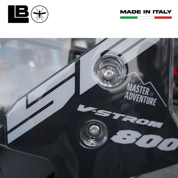 Motorcycle Windshield Protection 3D Gel Sticker Compatible with Suzuki V-Strom 800SE