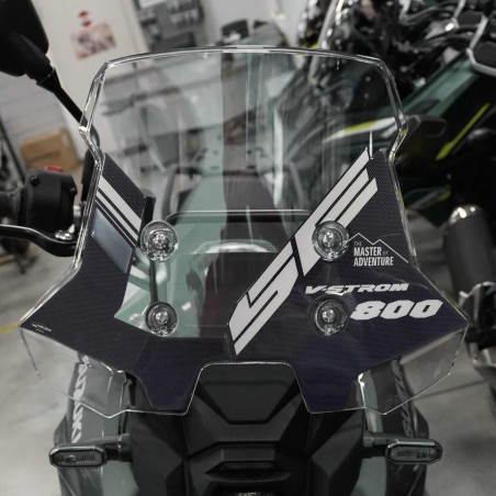 Motorrad-Windschutzscheibenschutz-3D-Gel-Aufkleber, kompatibel mit Suzuki V-Strom 800SE