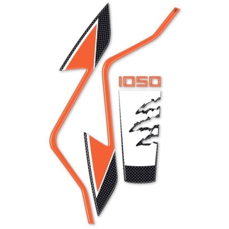 Pegatinas 3D compatibles PROTECCIÓN GUARDABARROS DELANTERO para KTM 1050 ADVENTURE