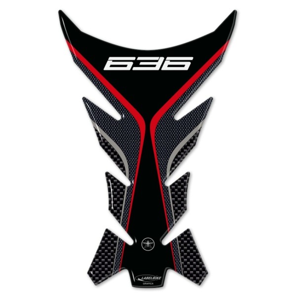 Protezione serbatoio 3D paraserbatoio moto compatibile Kawasaki ZX-6R ninja 636