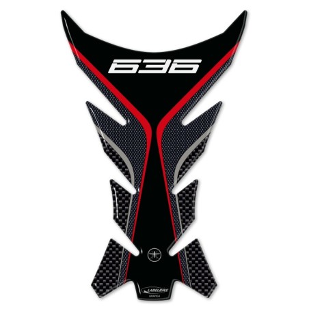 Protezione serbatoio 3D paraserbatoio moto compatibile Kawasaki ZX-6R ninja 636