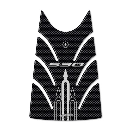 PROTEZIONE SPORTELLO SERBATOIO TMAX 530 ADESIVO 3D CARBON per SCOOTER T MAX 2012-16