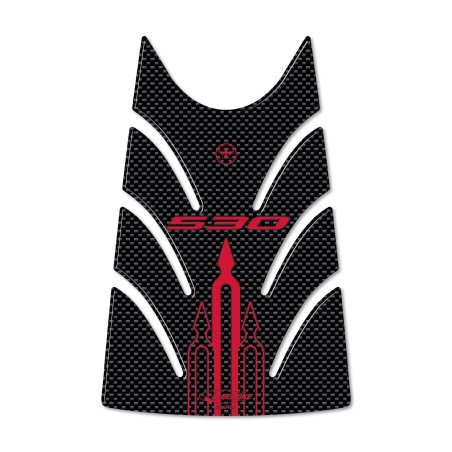 TANK DOOR PROTECTOR TMAX 530 3D CARBON STICKER SCOOTER T MAX 2012-16