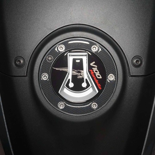 Protezione tappo serbatoio compatibile con Moto Guzzi V100 Mandello 2022 - 2023