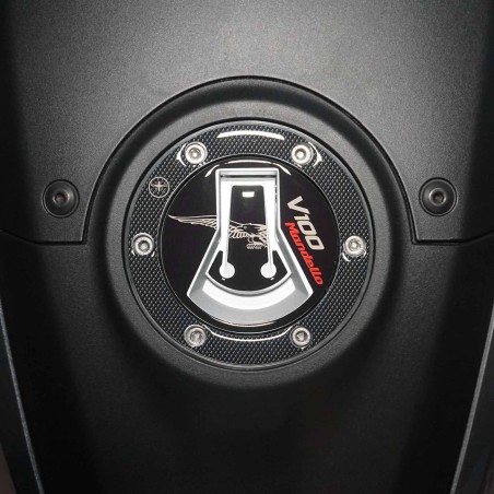 Protezione tappo serbatoio compatibile con Moto Guzzi V100 Mandello 2022 - 2023