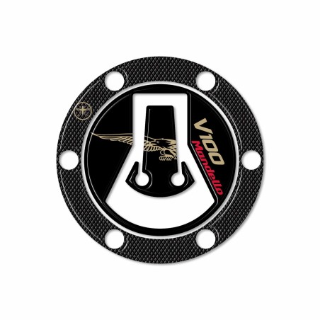 Protezione tappo serbatoio compatibile con Moto Guzzi V100 Mandello 2022 - 2023