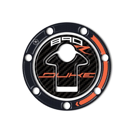 PROTEZIONE TAPPO SERBATOIO in resina gel 3D per MOTO compatibile KTM 890 DUKE R