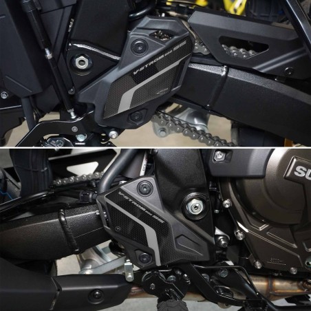 Protezioni Battitacco adesivi 3D per moto compatibili con Suzuki V-Strom 800SE