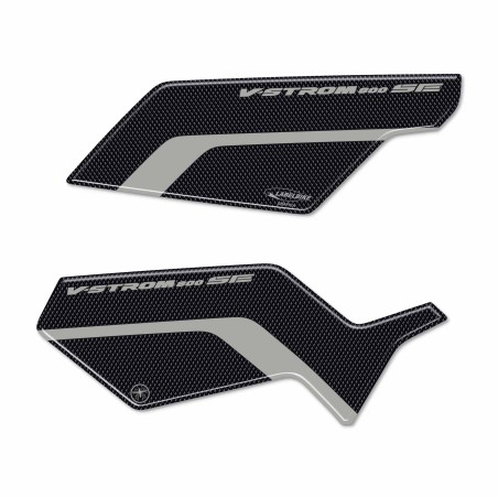 3D adhesive heel protectors for motorbikes compatible with Suzuki V-Strom 800SE