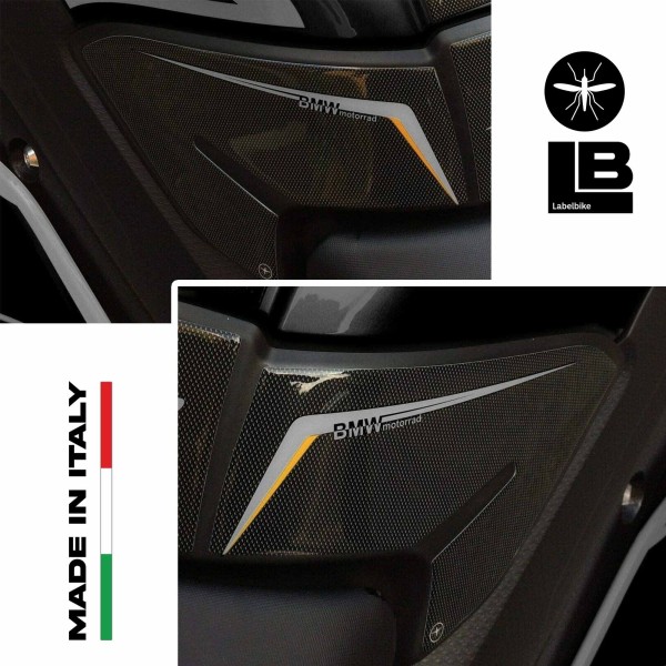 3D-TANK-SEITENSCHUTZ, kompatibel mit BMW S1000XR TRIPLE BLACK MOTORRÄDERN 