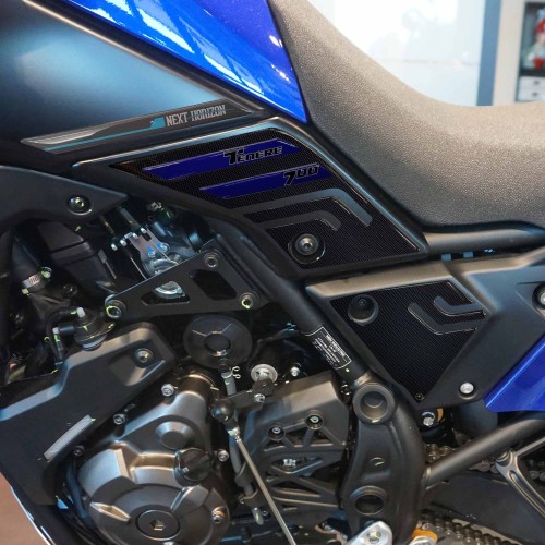 Protezioni Laterali serbatoio Adesivi 3D compatibili con Yamaha Tenere 700 2023