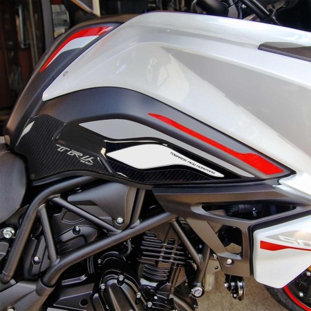 Protezioni laterali serbatoio Adesivi 3D moto compatibili con Benelli TRK 702
