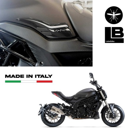 PROTEZIONI LATERALI SERBATOIO in GEL 3D compatibili per moto 502C BENELLI 502 C 