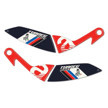 Protezioni Paramani moto Adesivi 3D compatibili con Aprilia Tuareg 660 Podium