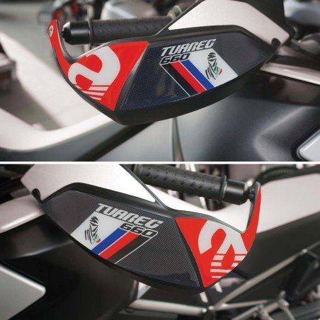 Protezioni Paramani moto Adesivi 3D compatibili con Aprilia Tuareg 660 Podium