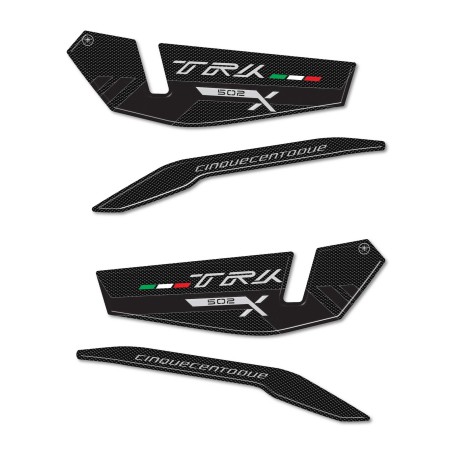 Protezioni Paramani moto Adesivi resinati 3D compatibili con Benelli TRK 502 X