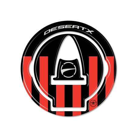 Adhesivo 3D de protección del tapón de gasolina de la moto compatible con Ducati DesertX 2023