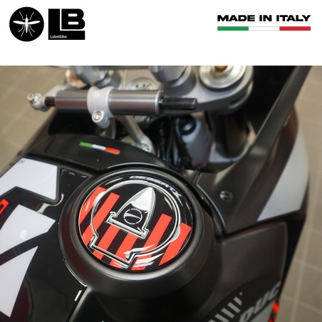 Adhesivo 3D de protección del tapón de gasolina de la moto compatible con Ducati DesertX 2023