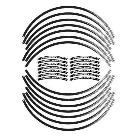 Motorbike rim sticker strips compatible with Yamaha Tracer 9 and GT 2021 - 2024