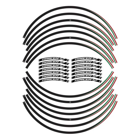 Tiras adhesivas para llantas de moto compatibles con Yamaha Tracer 9 y GT 2021 - 2024