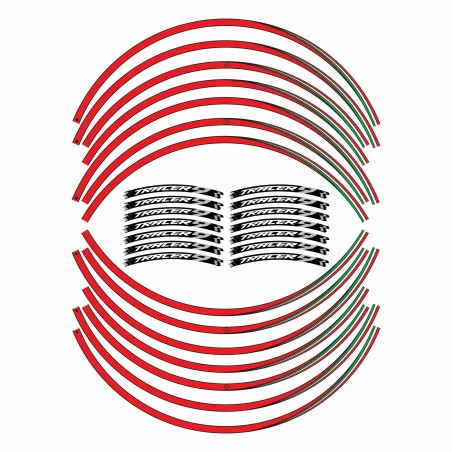 Tiras adhesivas para llantas de moto compatibles con Yamaha Tracer 9 y GT 2021 - 2024