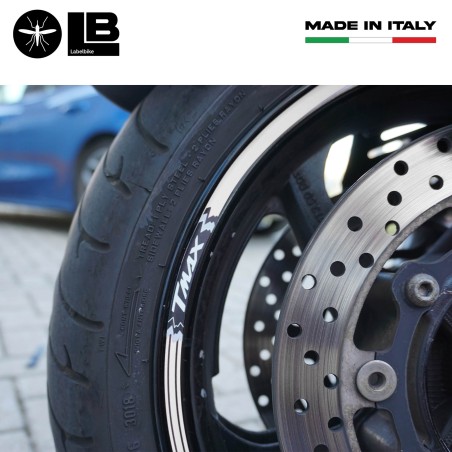STRISCE ADESIVE per CERCHI compatibili YAMAHA 500-530-560 scooter TMAX 2008-2022