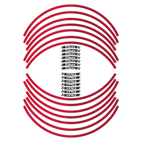 JANTES ADHESIVES STRIPES compatibles YAMAHA 500-530-560 scooter TMAX 2008-2025 2