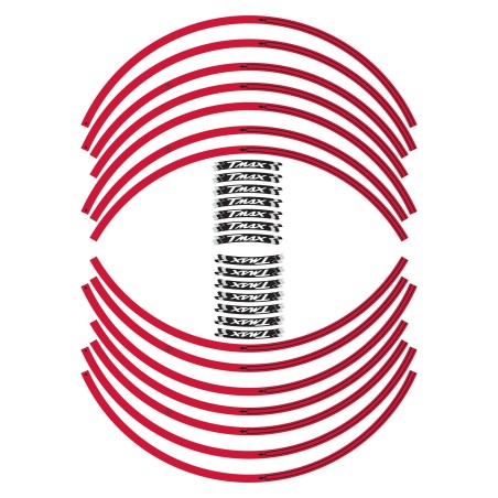 JANTES ADHESIVES STRIPES compatibles YAMAHA 500-530-560 scooter TMAX 2008-2025