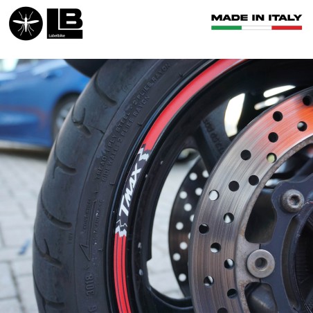 STRISCE ADESIVE per CERCHI compatibili YAMAHA 500-530-560 scooter TMAX 2008-2022