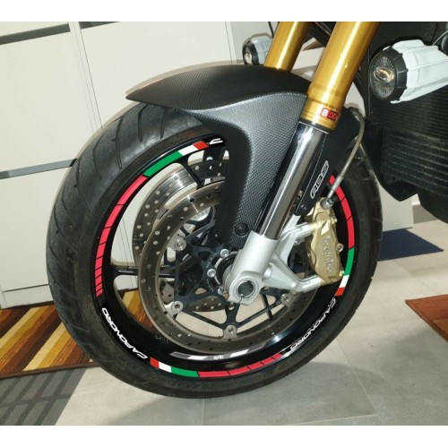 STRISCE ADESIVE per CERCHI MOTO 17" compatibili APRILIA CAPONORD 1200 2013-2016