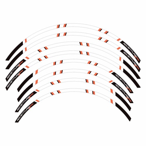 Tiras adhesivas para llantas de moto compatibles con KTM 890 Adventure R 2021-2023 2