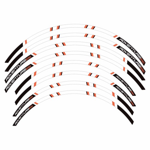 Strisce adesive per cerchi ruote moto compatibili con KTM 890 Adventure 2021-23 2