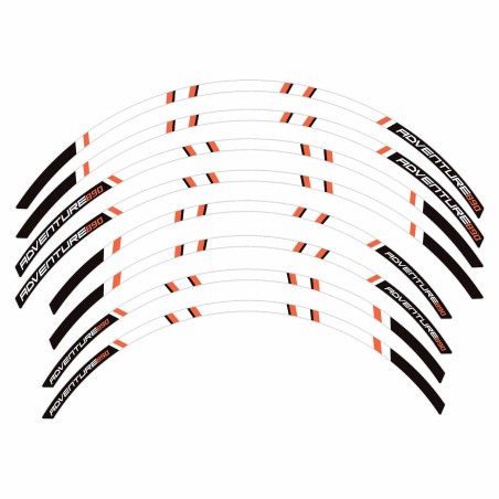 Strisce adesive per cerchi ruote moto compatibili con KTM 890 Adventure 2021-23