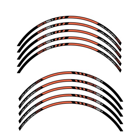 Strisce adesive per cerchi ruote moto compatibili con KTM 890 Duke GP 2022-2023