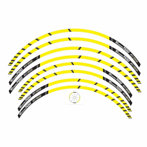 Tiras adhesivas para llantas de moto compatibles Yamaha Tenere 700 World Raid 2