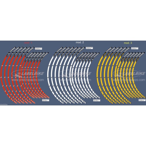 TIRAS ADHESIVAS PARA LLANTAS 17-21 PULGADAS compatibles para MOTO YAMAHA TENERE XT660 660Z