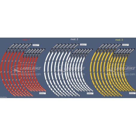 TIRAS ADHESIVAS PARA LLANTAS 17-21 PULGADAS compatibles para MOTO YAMAHA TENERE XT660 660Z