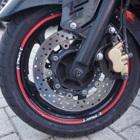 TIRAS ADHESIVAS Tmax para LLANTAS compatibles YAMAHA 500 scooter T MAX 2001-2007