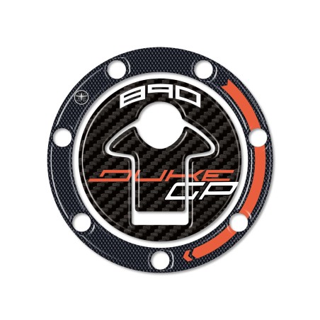 Tappo serbatoio Moto Adesivo Gel 3D compatibile con Ktm Duke 890 GP 2022 - 2023