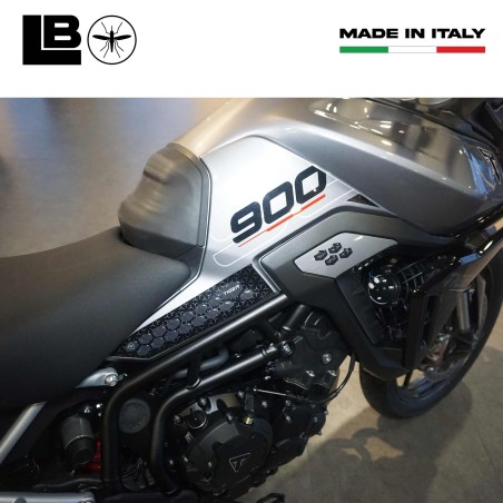 Protezioni Laterali Moto Adesivi 3D compatibili con Triumph Tiger 900 2024