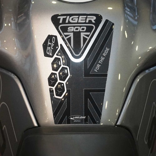 Adesivo 3D Paraserbatoio ALTO compatibile con moto Triumph Tiger 900 GT PRO
