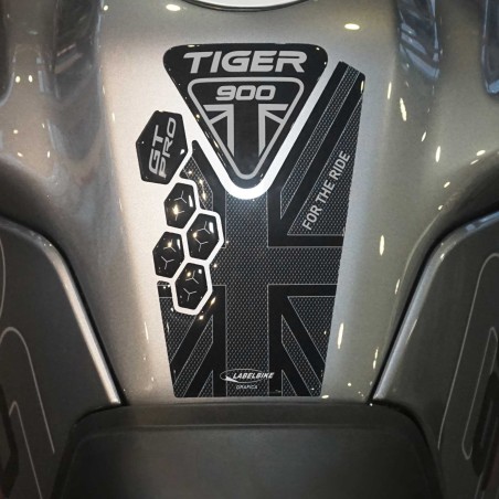 Adesivo 3D Paraserbatoio ALTO compatibile con moto Triumph Tiger 900 GT PRO