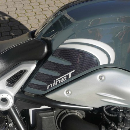 Adesivi 3D Protezioni laterali serbatoio moto compatibili con BMW R nineT